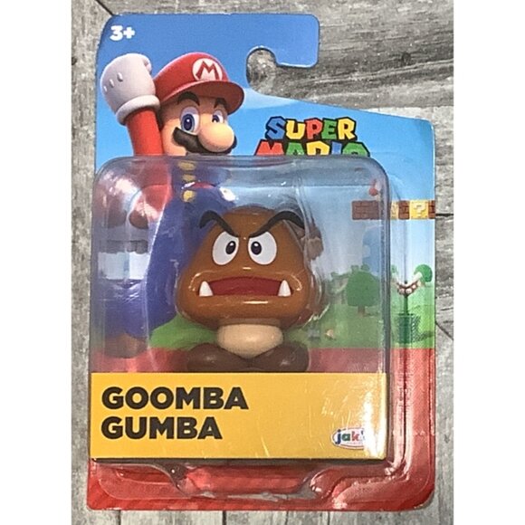 Super Mario Goomba Gumba Figure Jakks 1.5" Nintendo - Picture 3 of 3
